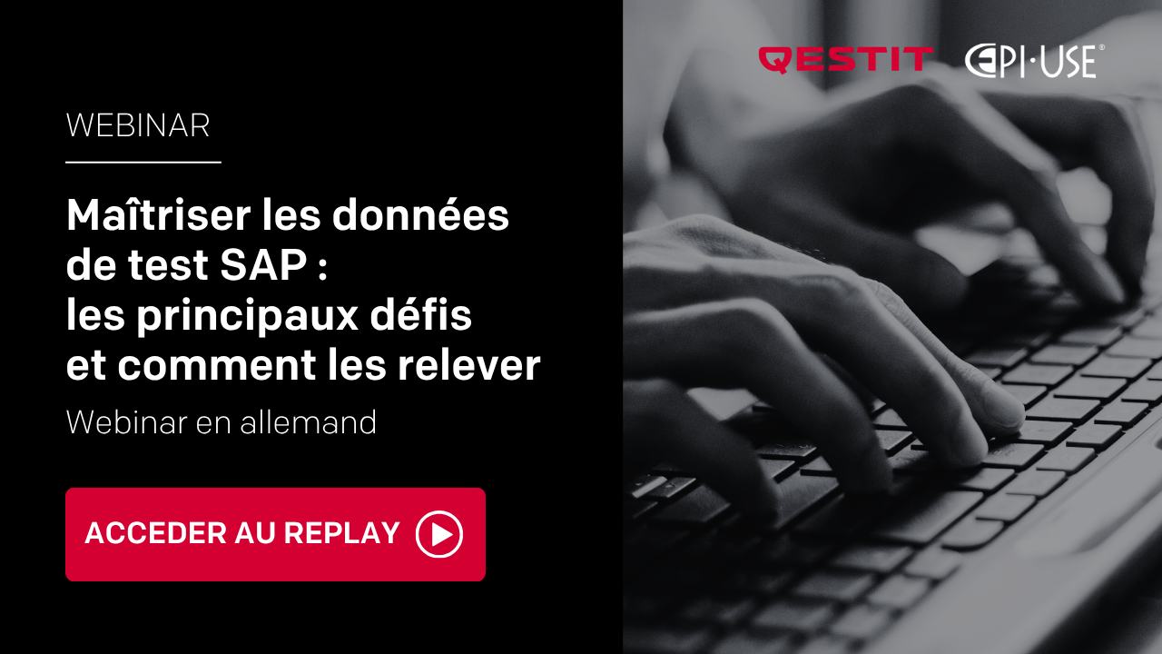 Maîtriser les données de test SAP